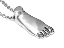 Human Foot Necklace, Ankles and Toes Pendant, Anatomical Jewelry