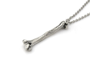 Humerus Bone Necklace, Anatomical Jewelry in Pewter