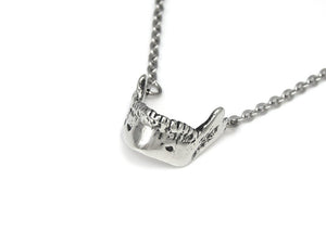 Mandible Necklace, Human Anatomy Jewelry in Pewter