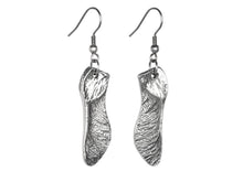 Maple Seed Earrings, Nature Jewelry in Pewter