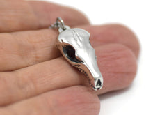 Mole Skull Necklace, Animal Jewelry in Pewter