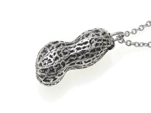 Peanut Necklace, Goober Shell Jewelry in Pewter