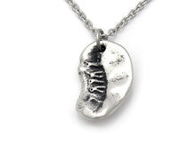 Human Spleen Necklace, Anatomical Jewelry in Pewter