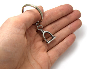 Stapes Ear Bone Keychain, Anatomical Keychain in Pewter