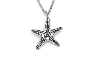 Starfish Pendant Necklace, Nautical Animal Jewelry