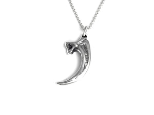 Eagle Talon Necklace, Bird Claw Jewelry in Sterling Silver