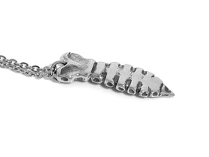 Sternum Bone Pendant Necklace, Ribcage Anatomy Jewelry