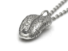 Human Tongue Necklace, Anatomical Jewelry in Pewter