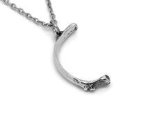 Human Rib Bone Pendant Necklace, Anatomy Jewelry