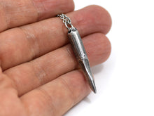 Vampire Hunter Stake Necklace, Slayer Jewelry in Pewter