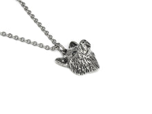 Wolf Head Necklace, Werewolf Jewelry in Pewter