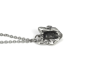 Wolf Head Necklace, Werewolf Jewelry in Pewter