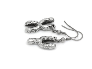 X- and Y Chromosome Dangle Earrings, Genetics Jewelry